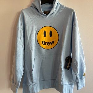 Drew House Light Blue Smiley Face Hoodie Medium
